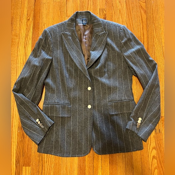 H Tommy Hilfiger Pinstripe Women's Blazer - Picture 1 of 8